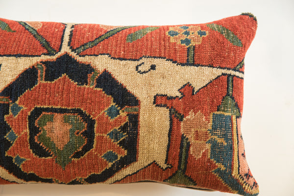 Antique Bijar Rug Fragment Pillow // ONH Item AS11943A11968A Image 1