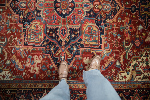 7.5x11 Vintage Heriz Carpet