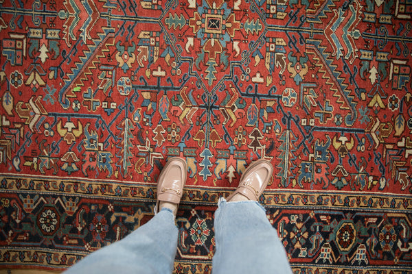 6.5x8.5 Vintage Heriz Carpet