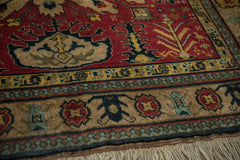 4.5x5.5 Vintage Indian Kazak Design Square Rug // ONH Item mc001759 Image 7