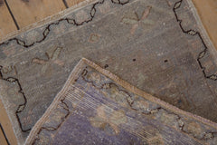 1.5x2 Vintage Distressed Oushak Square Rug Mat // ONH Item 10885 Image 5