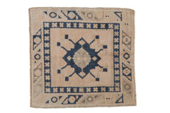 2x2 Vintage Distressed Oushak Square Rug Mat