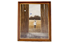 Thomas Kerry Painting of Girl with Balloon // ONH Item 1199