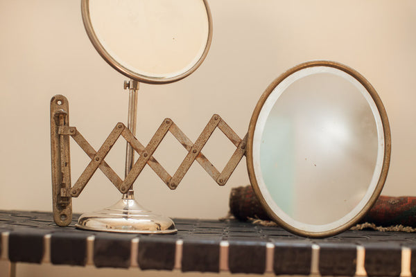 Antique Shaving Mirror Set // ONH Item 1223 Image 1