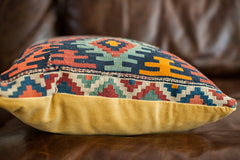 Large Antique Kilim Pillow // ONH Item 1246 Image 4