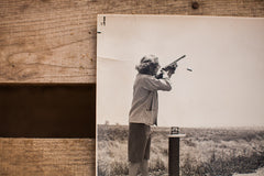 Vintage Carole Lombard Shooting Range Photograph // ONH Item 1303 Image 1