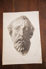 Drawing of Roman Bust // ONH Item 1325 Image 2