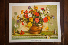 Zinnias and Marigolds by D Roberts // ONH Item 1431