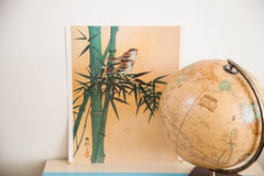 Asian Art Bamboo Birds Lithograph // ONH Item 1536