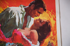 Vintage 70s Re-Release Gone With The Wind Original Poster // ONH Item 1550 Image 5