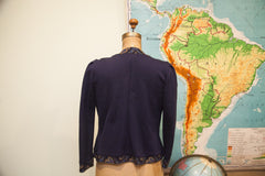 Vintage Linda Hutley Blue Sweater // ONH Item 1584 Image 3