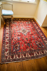 5x7 Large Persian Vintage Red Blue Faded Rug // ONH Item 1747 Image 3
