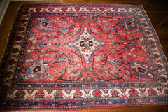 5x7 Large Persian Vintage Red Blue Faded Rug // ONH Item 1747 Image 9