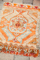 2x3 Little Orange Vintage Turkish Rug // ONH Item 1772 Image 4
