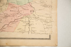 Antique Bedford NY Westchester Map // ONH Item 1822 Image 2