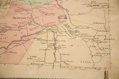 Antique Bedford NY Westchester Map // ONH Item 1822 Image 3