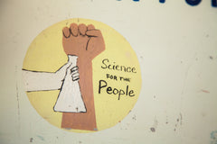 Rare Science For The People 1970's Laboratory Science Sign // ONH Item 1834 Image 2