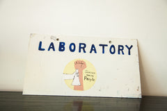 Rare Science For The People 1970's Laboratory Science Sign // ONH Item 1834 Image 4