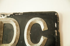 Art Deco Vintage British License Plate // ONH Item 1835 Image 5