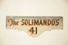 Vintage Deco Double Sided House Sign Solimandos // ONH Item 1843 Image 1