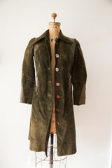 Rare Vintage 1970s Gucci Designer Suede Leather Coat // ONH Item 1861 Image 2