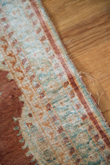  2x3 Antique Silk Persian Tabriz Rug Mat / Item 1878 image 5