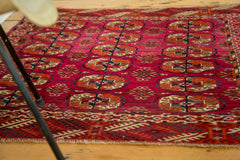 3.5x3.5 Vintage Turkmen Square Rug // ONH Item 2089 Image 4