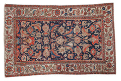 4x6.5 Distressed Antique Malayer Rug // ONH Item 2302