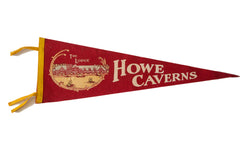 Howe Caverns Vintage Felt Flag // ONH Item 2540