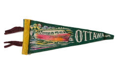 Ottawa Queen Vintage Felt Flag // ONH Item 2548