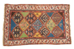 4.5x7 Vintage Colorful Turkish Melas Rug // ONH Item 2577