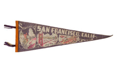 San Francisco Vintage Felt Flag // ONH Item 2607