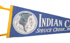 Vintage Indian Caverns Spruce Creek PA Felt Flag Banner // ONH Item 2815 Image 1