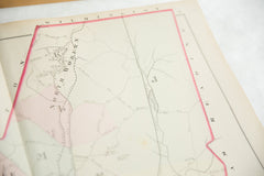 Antique Woburn Massachusetts Atlas Map Plate 7