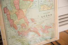 Map of Luzon Cram's Unrivaled Atlas of the World 1907 Edition