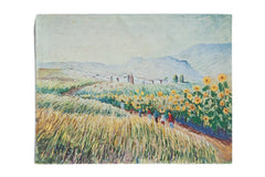 Vintage Colorful Landscape Print