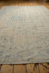 6x9.5 Vintage Distressed Oushak Carpet // ONH Item 8028 Image 2