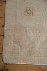 1.5x3.5 Vintage Distressed Oushak Rug Mat Runner // ONH Item 9405 Image 3