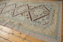 RESERVED 6.5x11.5 Vintage Distressed Turkish Soumac Design Carpet // ONH Item 9675 Image 11