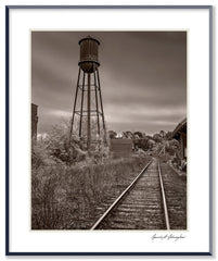 Dilmaghani Black and White Photograph, Water Tower, MA