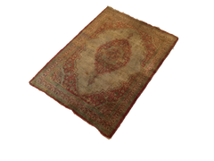  2x2.5 Antique Silk Persian Tabriz Rug Mat / Item 1783 image 17