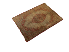  2x2.5 Antique Silk Persian Tabriz Rug Mat / Item 1783 image 19