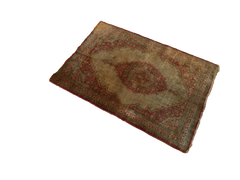 2x2.5 Antique Silk Persian Tabriz Rug Mat / Item 1783 image 27