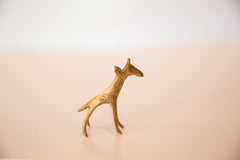 Vintage African Small Bronze Giraffe with Golden Patina // ONH Item ab00441 Image 3