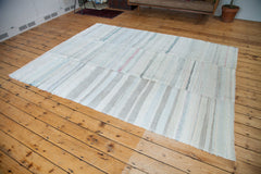 7x10 Vintage Rag Rug Carpet // ONH Item ee001384 Image 1