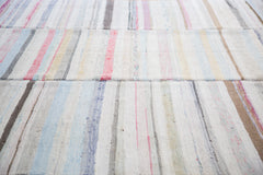 7.5x10 Vintage Rag Rug Carpet // ONH Item ee001391 Image 2