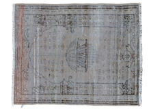 4x4.5 Distressed Square Oushak Rug // ONH Item ee001424