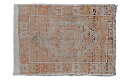 3x4 Distressed Oushak Square Rug // ONH Item ee001426