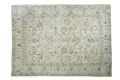 7x9.5 Distressed Oushak Carpet // ONH Item ee001586