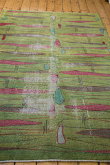 5x8.5 Vintage Deco Oushak Carpet // ONH Item ee001637 Image 5